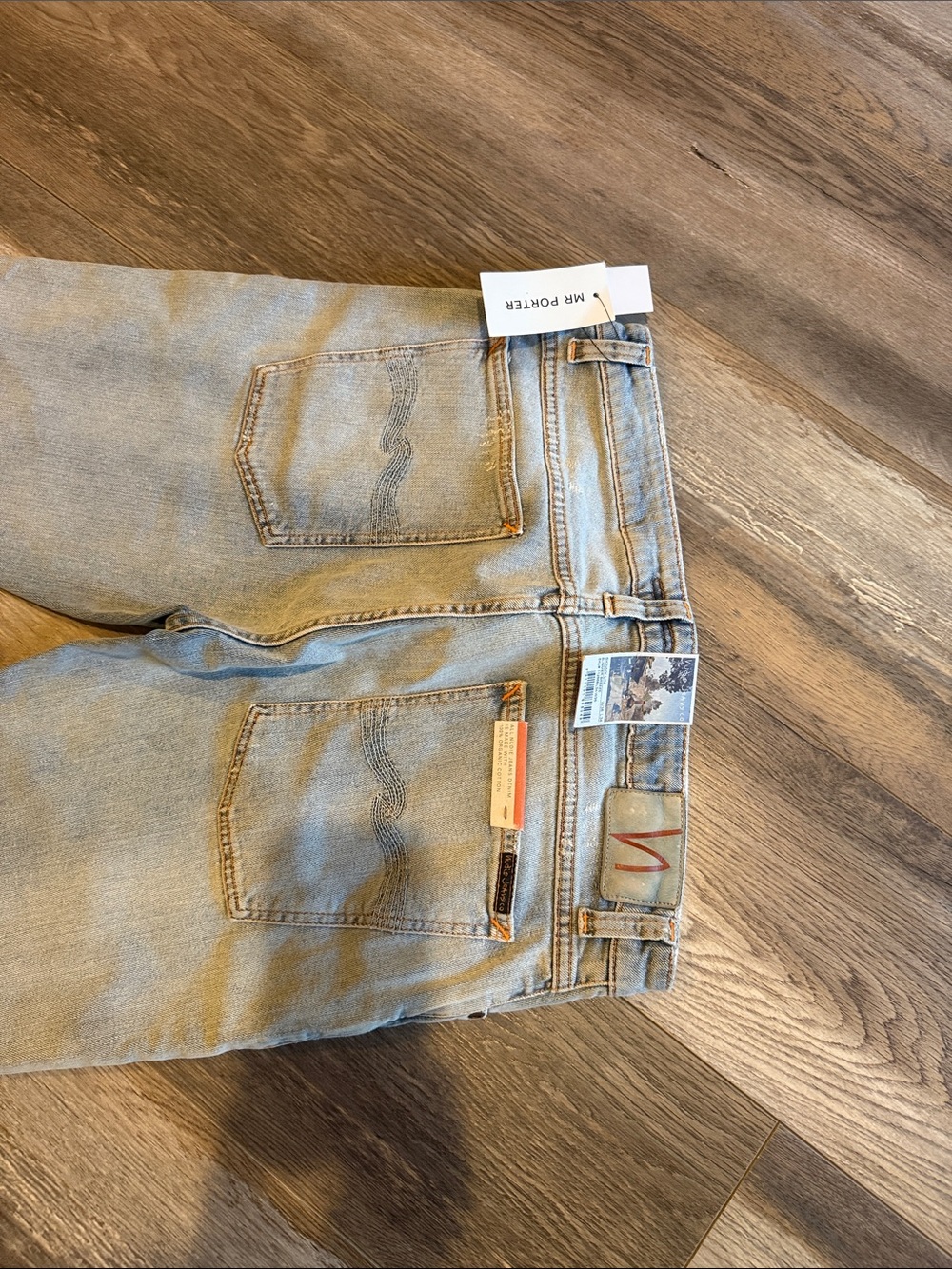 Nudie Jeans 100% organic cotton Light Blue Skinny Men's Jeans
